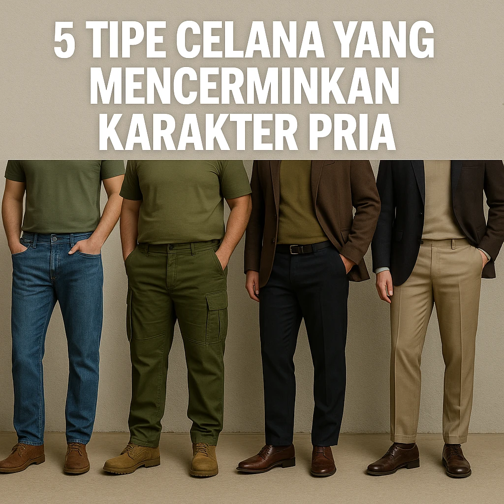 5 Tipe Celana yang Mencerminkan Karakter Pria