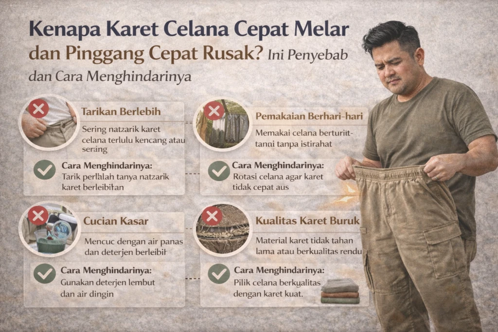 Kenapa Karet Celana Cepat Melar dan Pinggang Cepat Rusak? Ini Penyebab dan Cara Menghindarinya