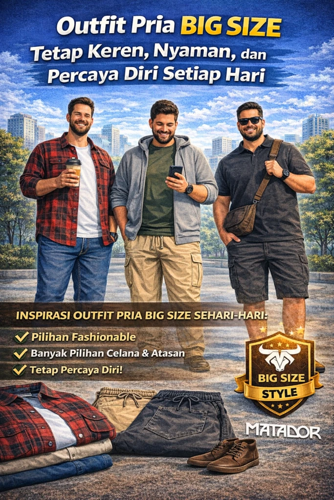 Outfit Pria Big Size: Tetap Keren, Nyaman, dan Percaya Diri Setiap Hari
