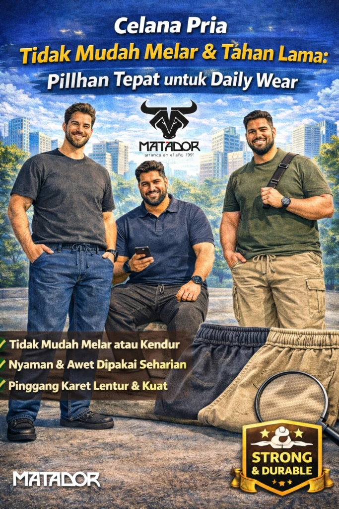 Celana Pria Tidak Mudah Melar & Tahan Lama: Pilihan Tepat untuk Daily Wear