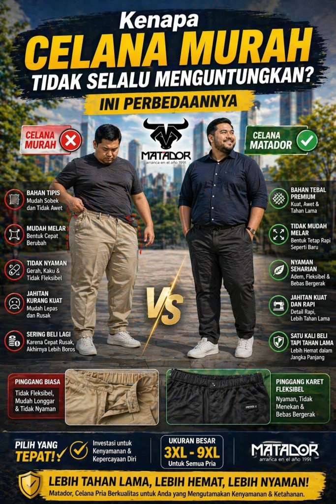 Kenapa Celana Murah Tidak Selalu Menguntungkan? Ini Perbedaannya
