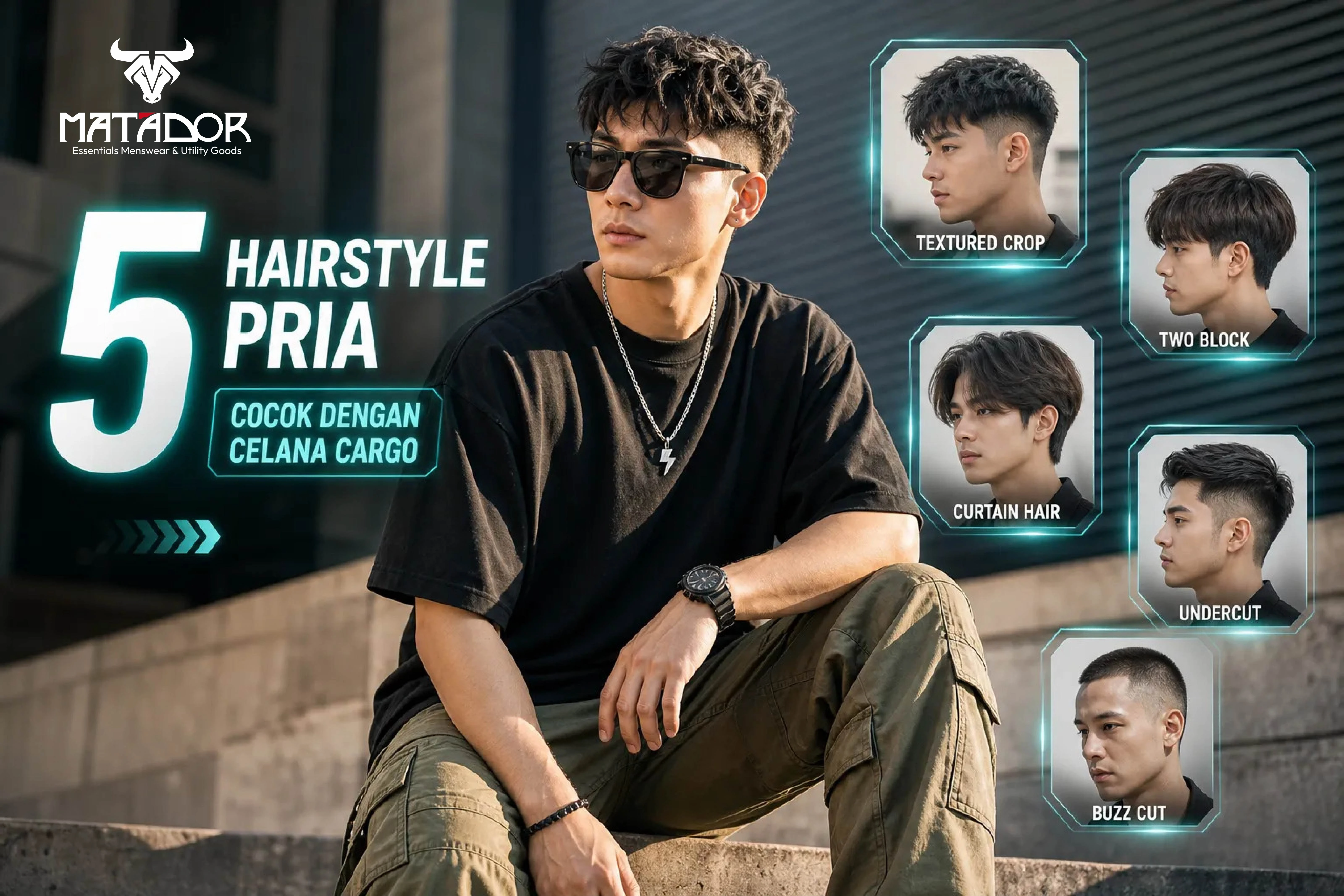 5 Gaya Potong Rambut Pria yang Cocok dengan Celana Cargo